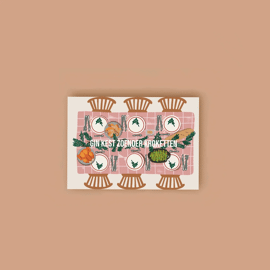 Postkaart Gin kest zoender kroketten / Atelier Moomade